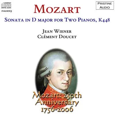 Wiener & Doucet Mozart: Sonata In D Major For Two Pianos (1937) - Pakm013 - Cd 1