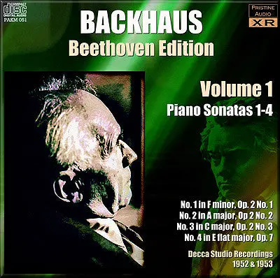 Backhaus Beethoven: Complete Piano Sonatas, Vol. 1 (1952/53) - Pakm051 1