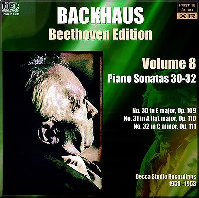Backhaus Beethoven: Complete Piano Sonatas, Vol. 8 (1950/53) - Pakm058 1
