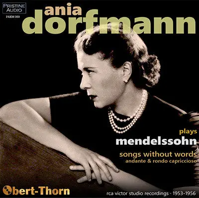 Dorfmann Mendelssohn: Songs Without Words (1956/1953) - Pakm069 1