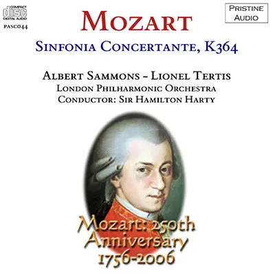 Sammons, Tertis, Harty Mozart: Sinfonia Concertante (1933) - Pasc044 - Cd 1
