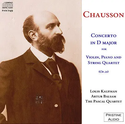 Pascal Quartet Chausson: Concerto In D (1950) - Pasc049 1