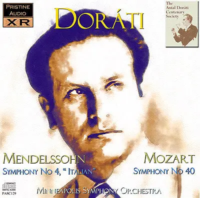Doráti Mendelssohn: Symphony No. 4; Mozart: Symphony No. 40 (1952) - Pasc129 1