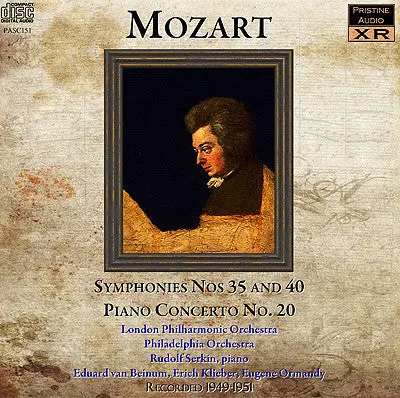 Beinum, Kleiber, Ormandy, Serkin Mozart: Symphonies 35 And 40, Piano Concerto 20 (1949-51) - Pasc151 1