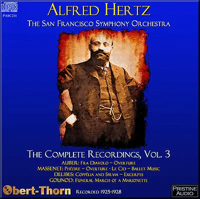Hertz Complete San Francisco Recordings Volume 3 (1925-28) - Pasc216 1