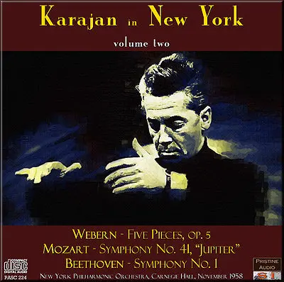 Karajan In New York Vol. 2: Webern, Mozart, Beethoven (1958) - Pasc224 - Cd 1
