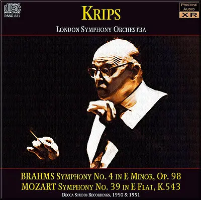 Krips Brahms: Symphony No. 4; Mozart: Symphony No. 39 (1950/51) - Pasc231 1