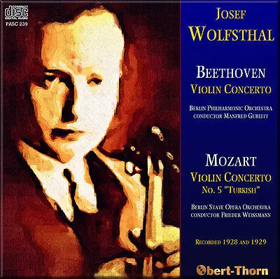 Wolfsthal Beethoven And Mozart Violin Concertos (1928/29) - Pasc239 1
