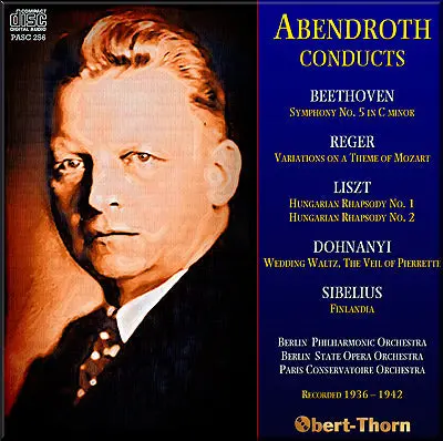 Abendroth Conducts Beethoven, Liszt, Sibelius Et Al (1935-42) - Pasc256 - Cd 1