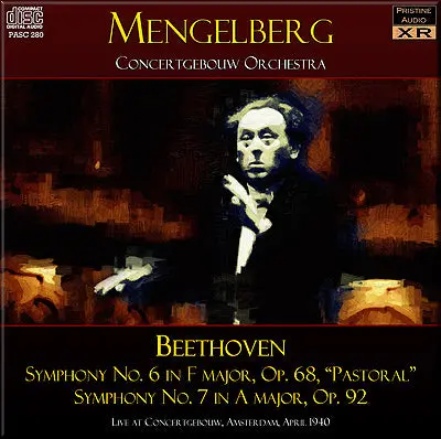 Mengelberg Beethoven: Symphonies 6 "Pastoral" And 7 (1940) - Pasc280  - Cd 1