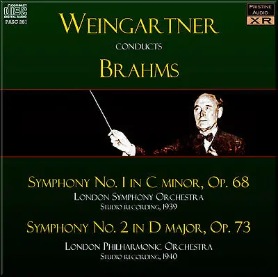 Weingartner Brahms: Symphonies Nos. 1 And 2 (1939/40) - Pasc281  - Cd 1