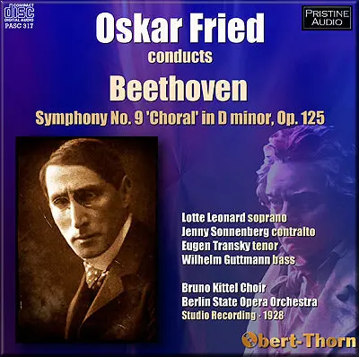 Fried Beethoven: Symphony No. 9 (1928) - Pasc317 - Cd 1