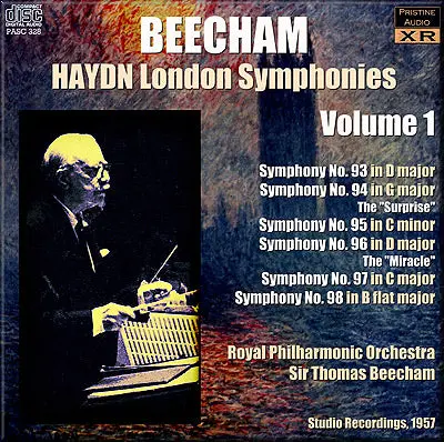 Beecham Haydn: London Symphonies, Volumes 1: Nos. 93-98 (1957) - Pasc328 - Cd 1