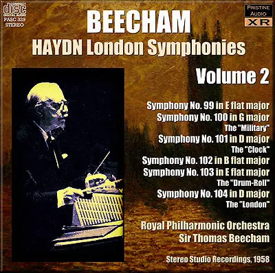 Beecham Haydn: London Symphonies, Volumes 2: Nos. 99-104 (1958) - Pasc329 - Cd 1