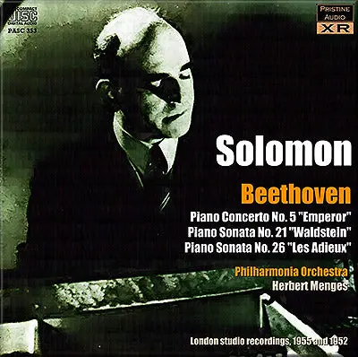 Solomon Plays Beethoven "Emperor" Concerto, "Waldstein" & "Les Adieux" Sonatas (1952/55) - Pasc353 1