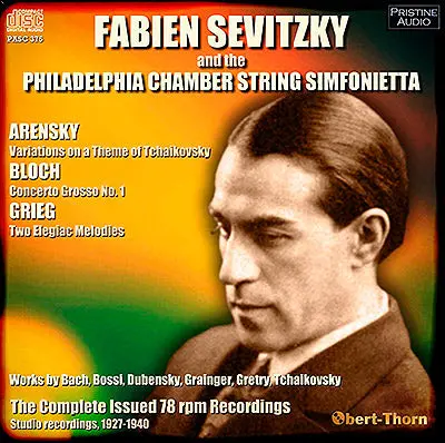 Fabien Sevitzky Conducts The Philadelphia Chamber String Simfonietta (1927-40) - Pasc375 - Cd 1