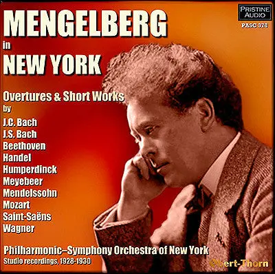 Mengelberg In New York: Overtures And Short Works (1928-30) - Pasc378 1