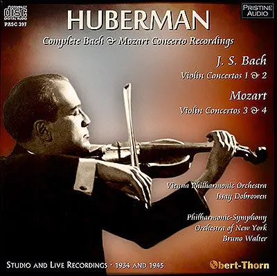 Bronislaw Huberman The Complete Bach And Mozart Concerto Recordings (1934/45) - Pasc397 1