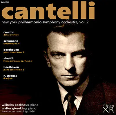 Cantelli In New York, Vol. 2: Beethoven, Schumann, Vivaldi, Strauss, Creston (1956) - Pasc510 - Cd 1