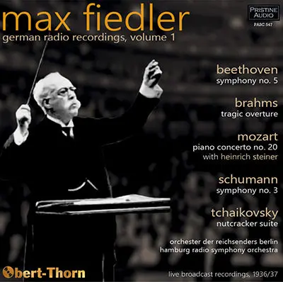 Max Fiedler German Radio Recordings, Volume 1 (1936/37) - Pasc547 1
