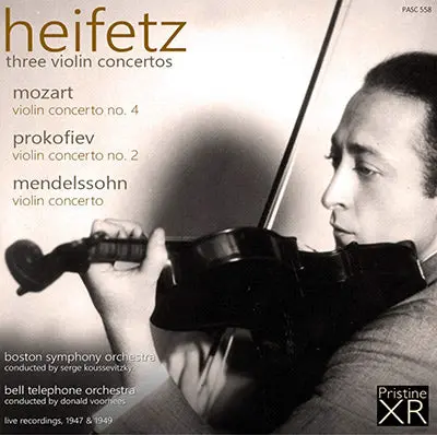 Heifetz Plays Mozart, Prokofiev, Mendelssohn Concertos (1949/47) - Pasc558 1