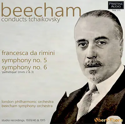 Beecham Tchaikovsky: Symphonies 5 & 6, Francesca Da Rimini (1939/40, 1915) - Pasc571 1