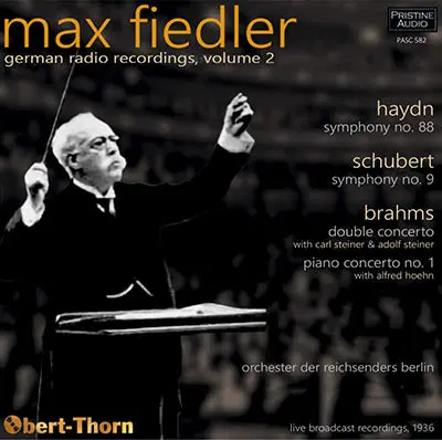 Max Fiedler German Radio Recordings, Volume 2 (1936) - Pasc582 1
