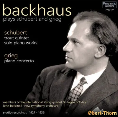 Backhaus Plays Schubert And Grieg (1927-36) - Pasc607 - Cd 1