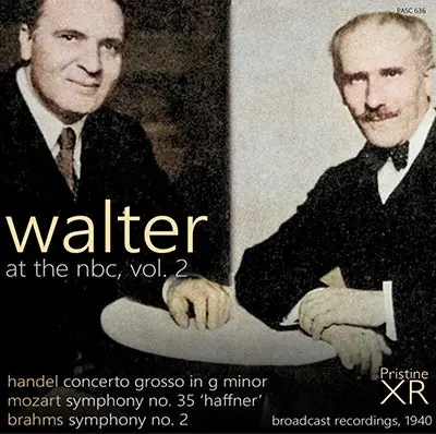 Walter Nbc Vol. 2: Brahms, Handel, Mozart (1940) - Pasc636 - Cd 1