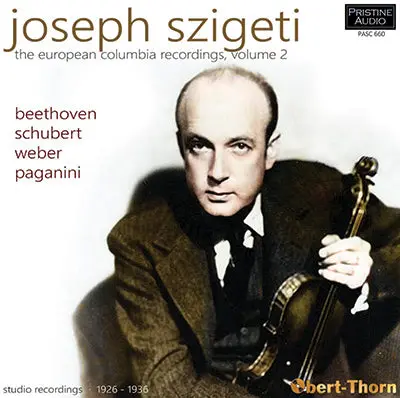 Szigeti The European Columbia Recordings, Volume 2 (1926-36) - Pasc660 1