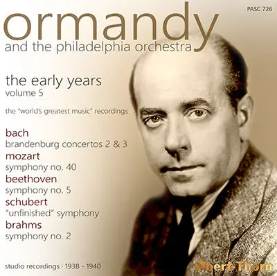 Ormandy And The Philadelphia Orchestra - The Early Years ∙ Volume 5 (1938-40) - Pasc726 1
