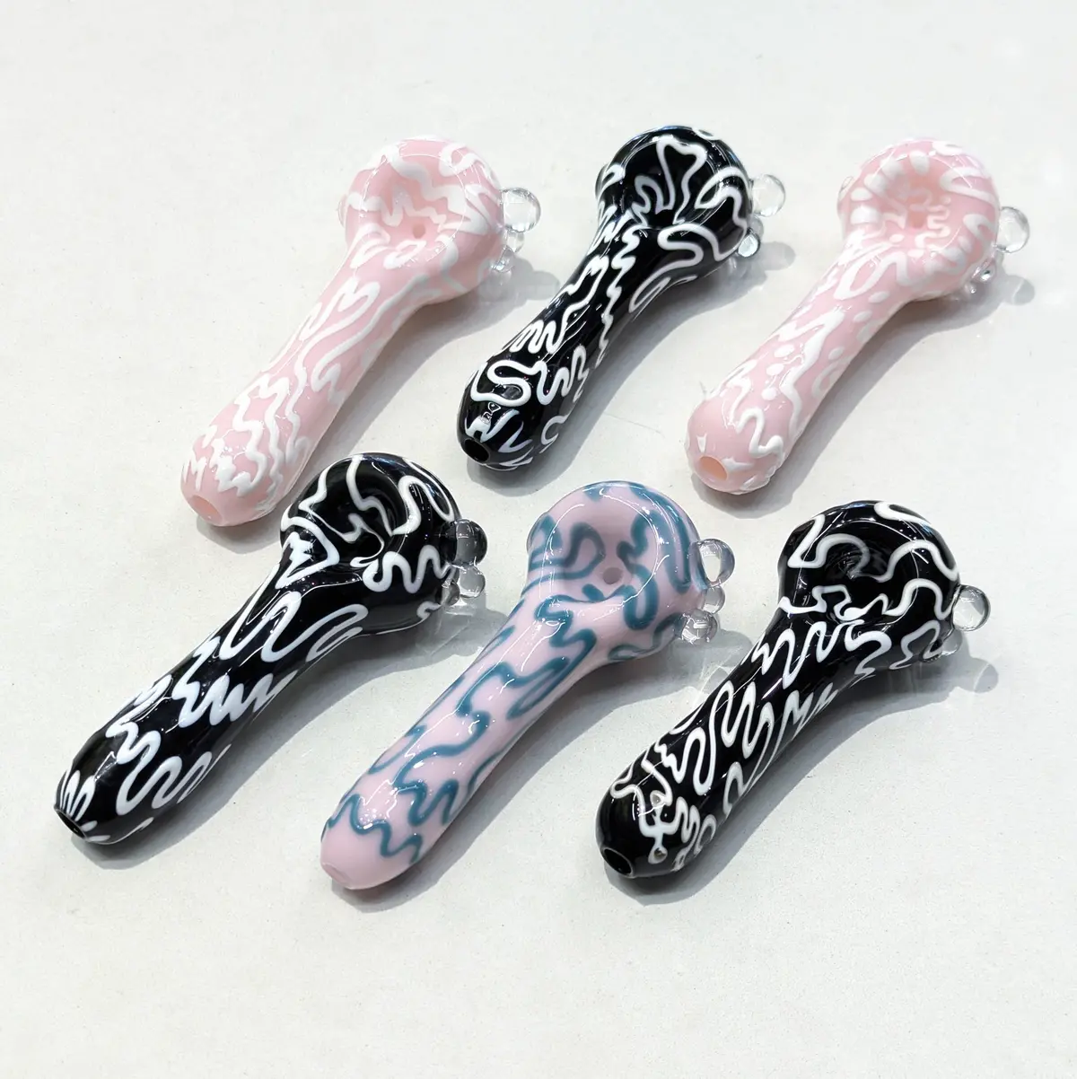 Tgm Glass Squiggle Spoons 1
