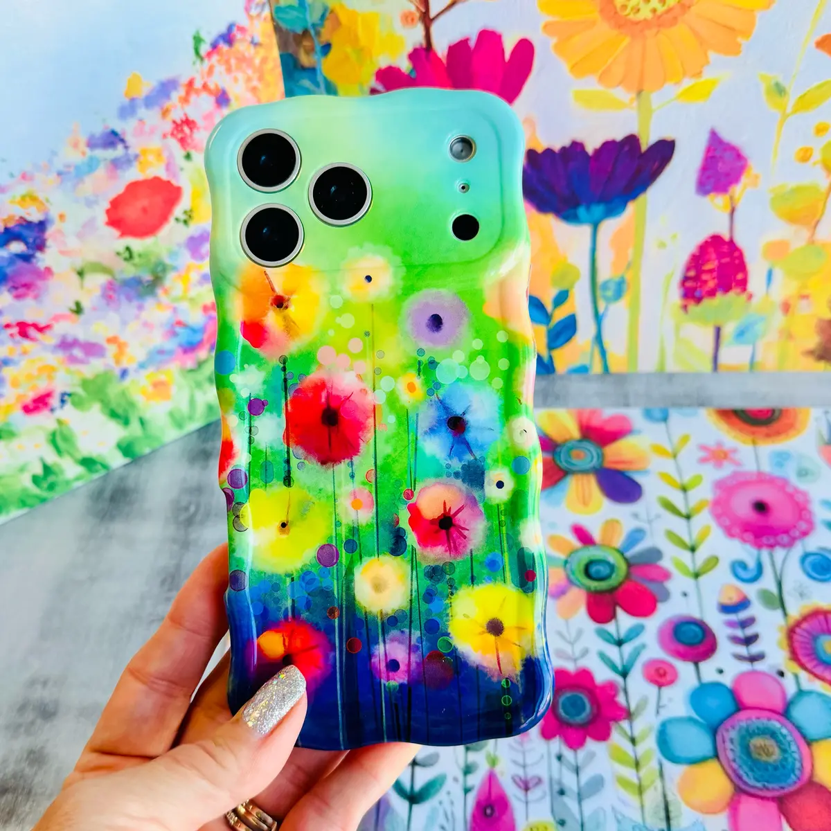 Petal Princess Wavy Luxe Magsafe Case For Iphone 1