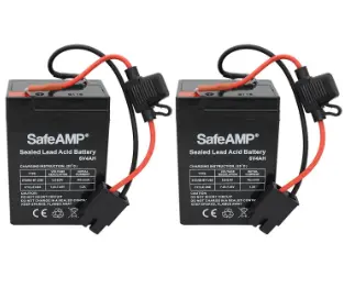 Replacement For Blue Power Wheels Battery (2 Pack) 6V 4Ah Sla 1