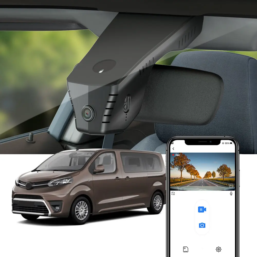 Fitcamx Dash Cam For Toyota Proace Verso 2018-2020 1