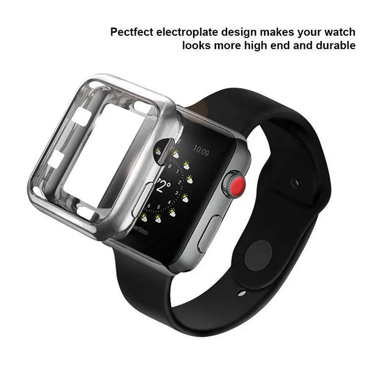 Flexible Case With Screen Protector For Apple Watch Multiple Colors Available 1