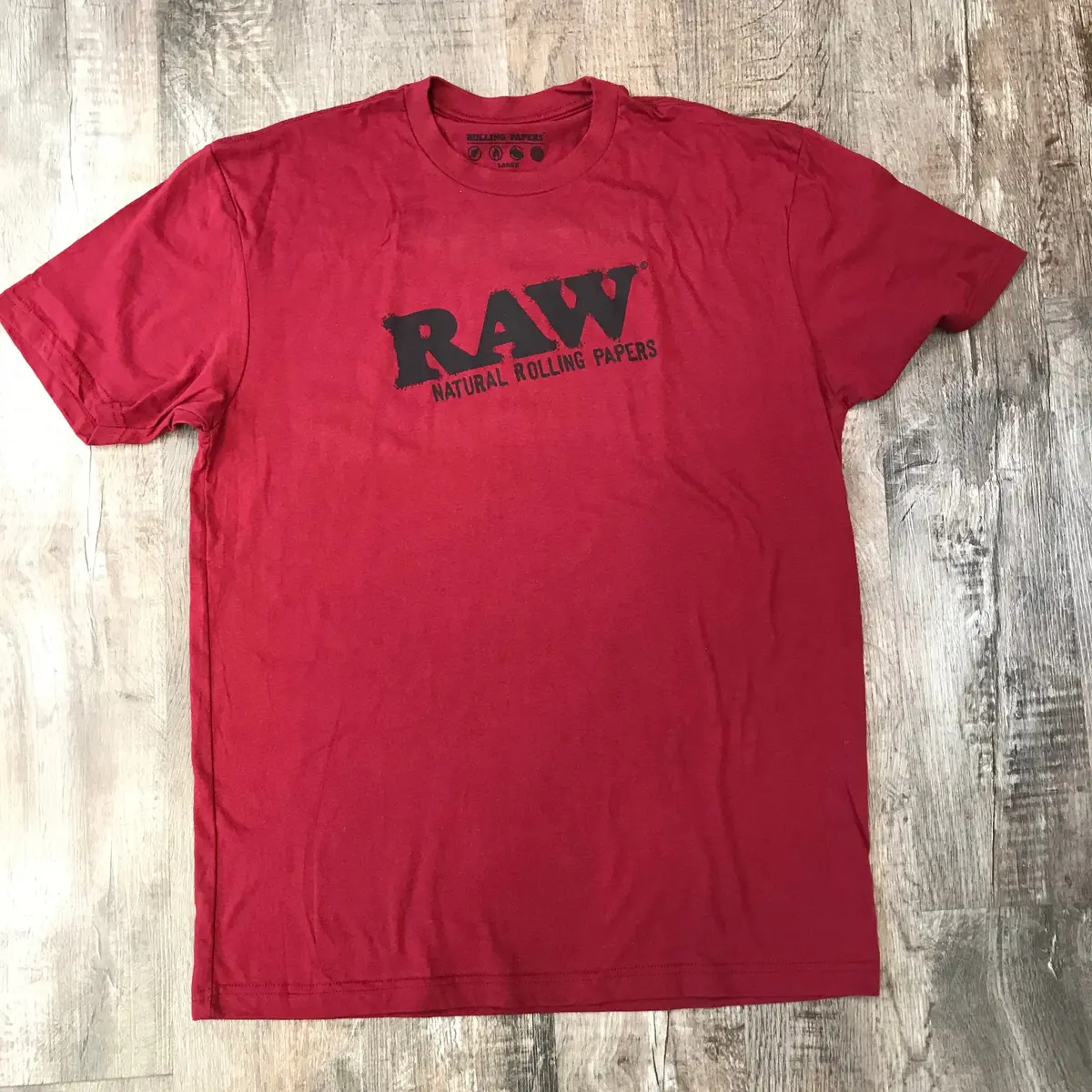 Raw Black On Red Shirt 1