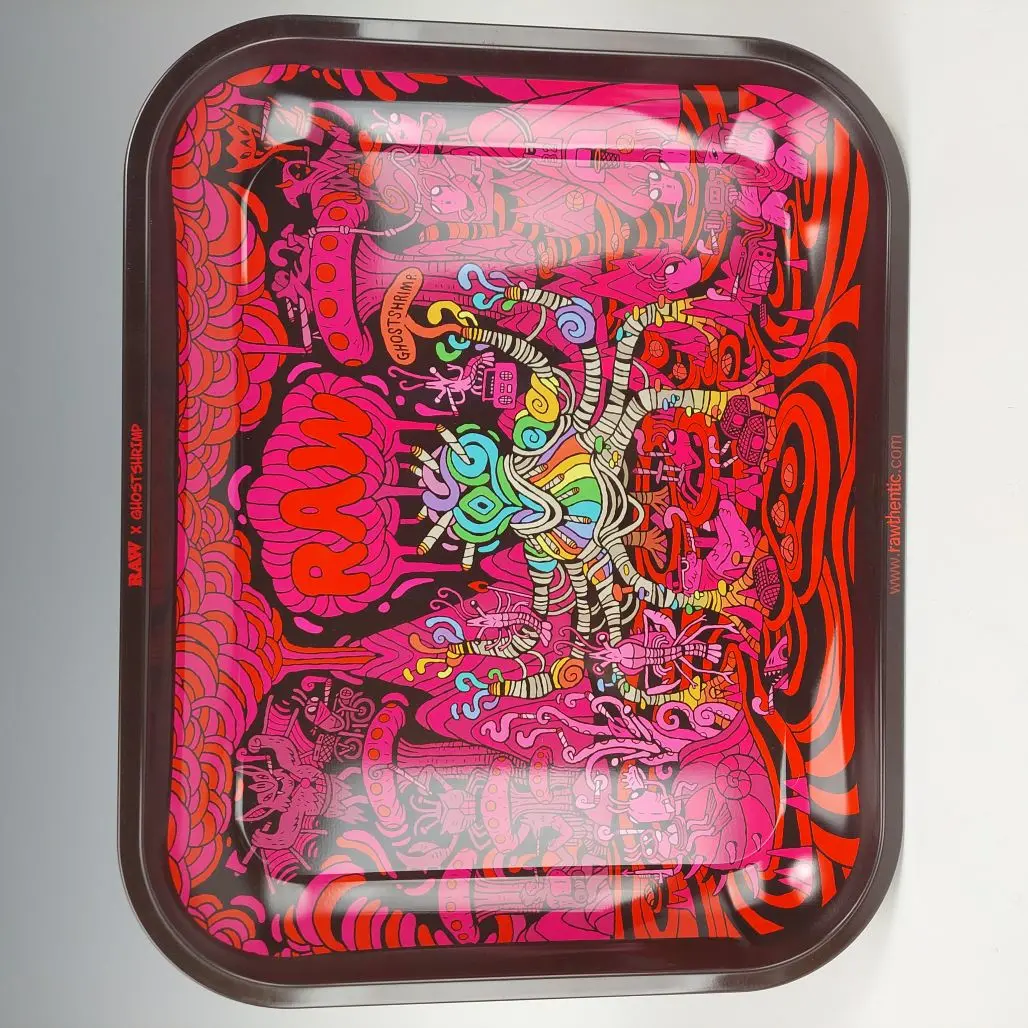 Raw Ghost Shrimp #3 Medium Rolling Tray 1