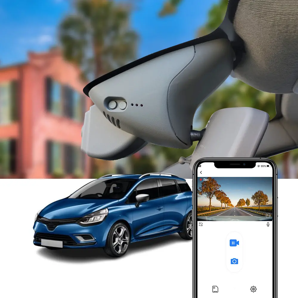 Fitcamx Dash Cam For Renault Clio 4, Mégane 3, Twingo, Laguna 3 1