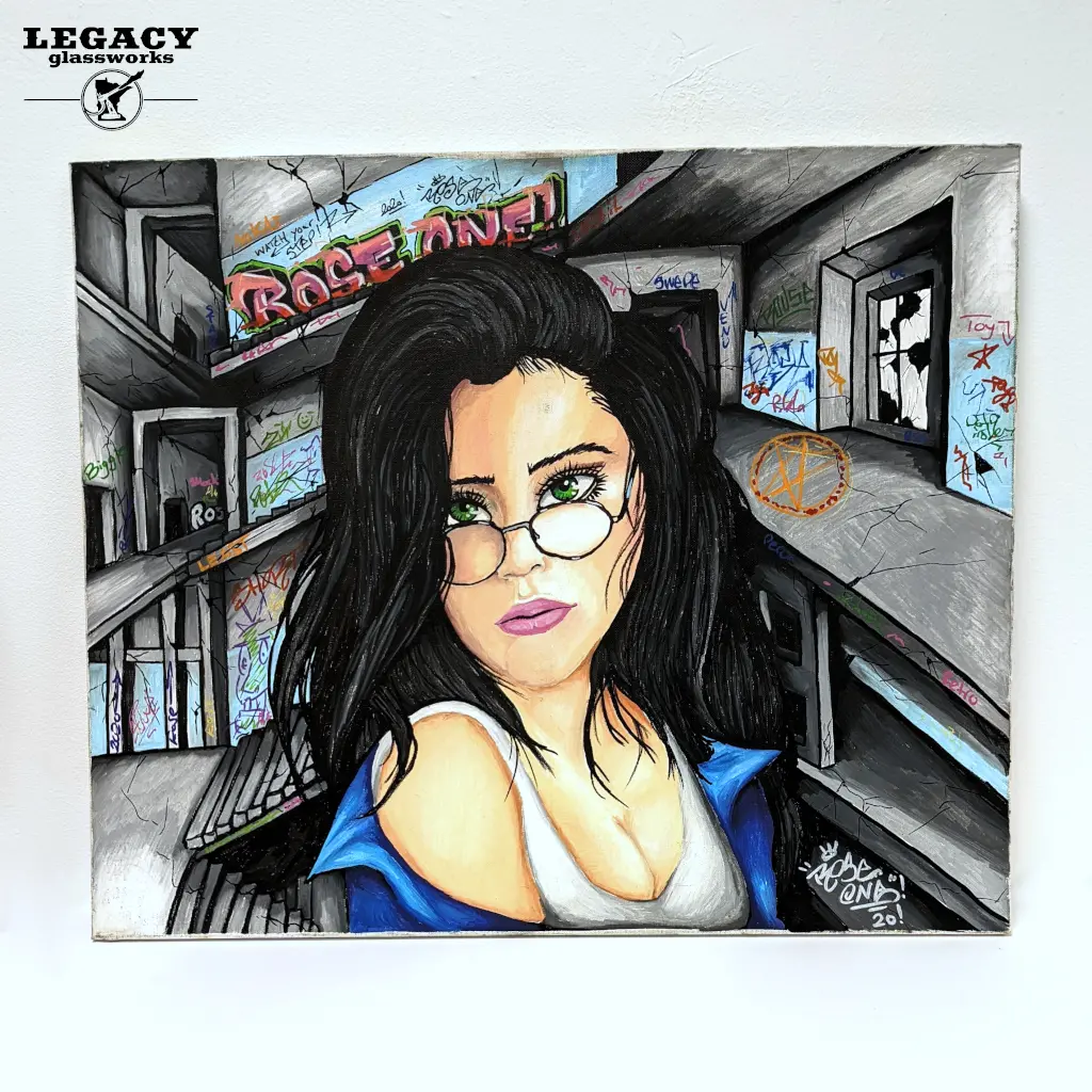 Rose One "Abandoned Beauty" Painting 1