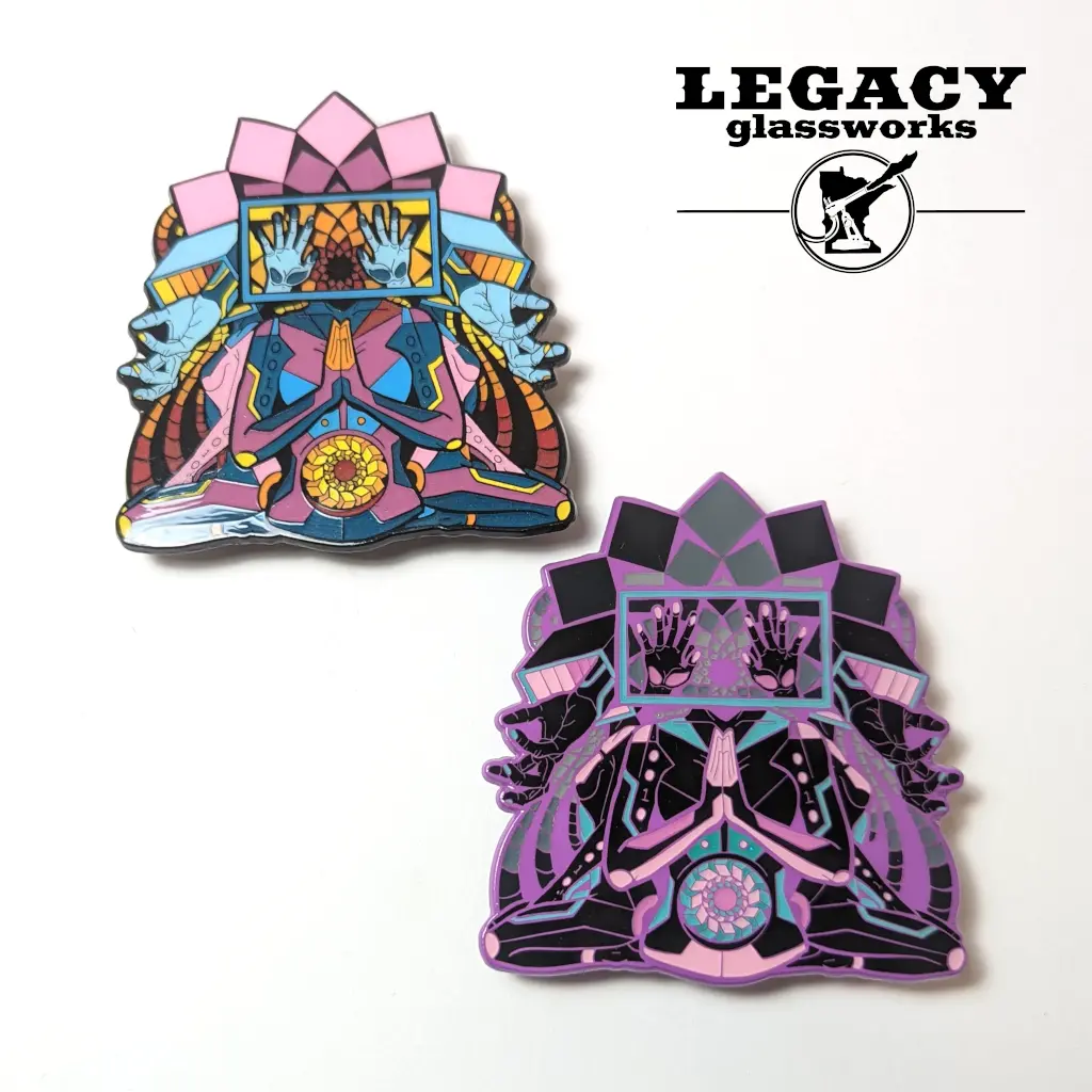Rose One Xl Uv Enamel Pin 1