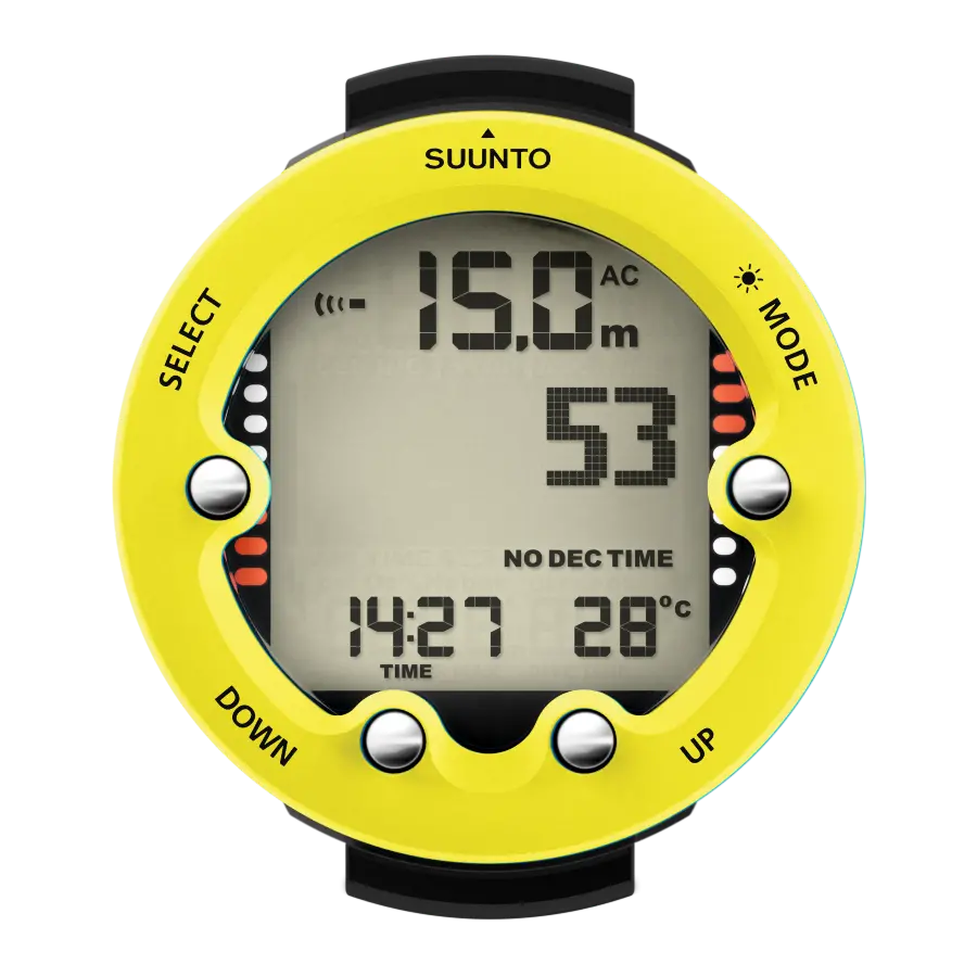 Suunto Zoop Novo Lemon Yellow - Easy-To-Use Big Display Dive Computer 1