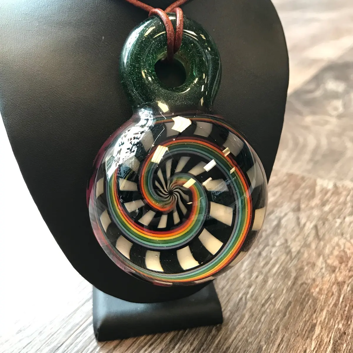 Sammy Flowers Rainbow Swirl Pendant 1
