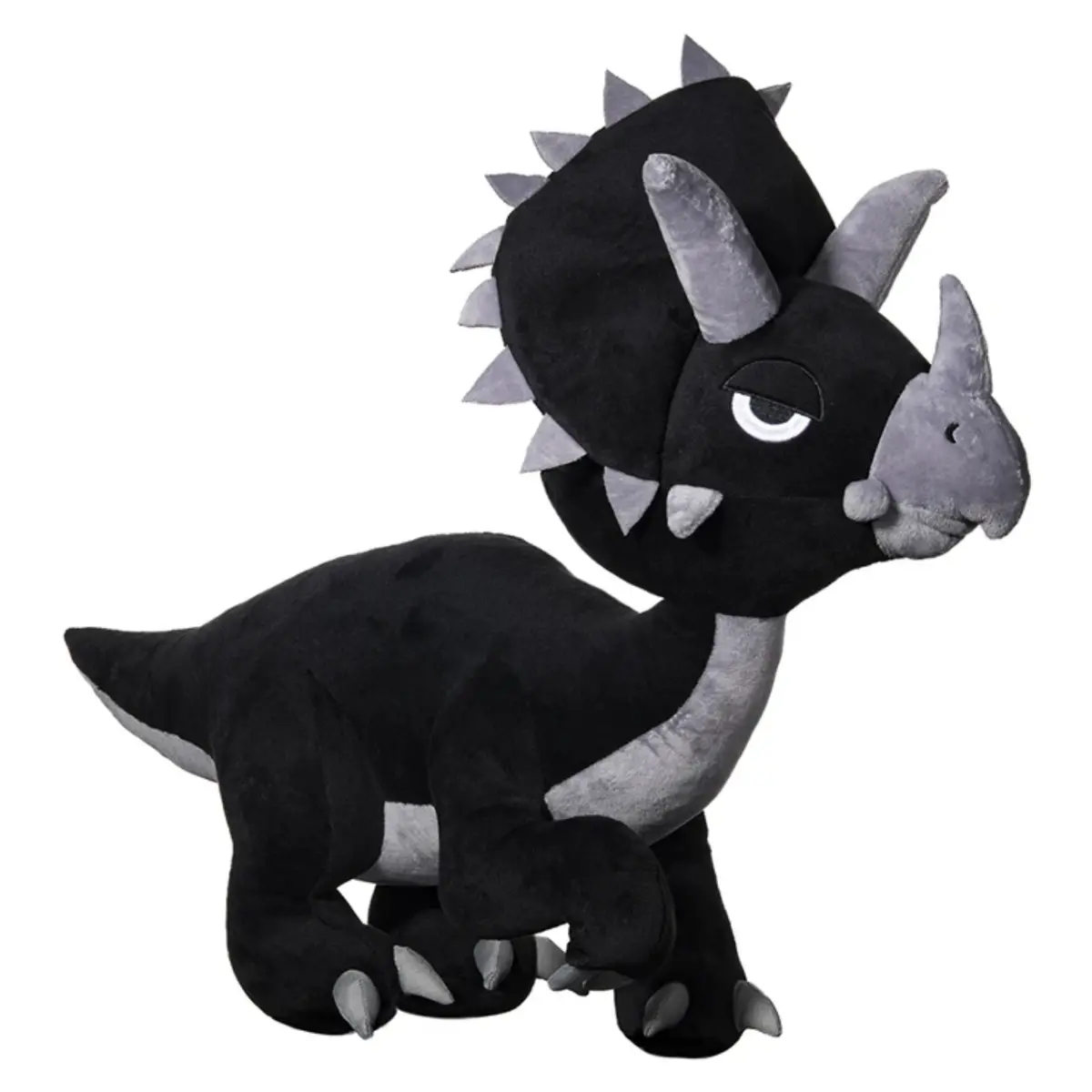 Elbo Black Triceratops Plushy 1