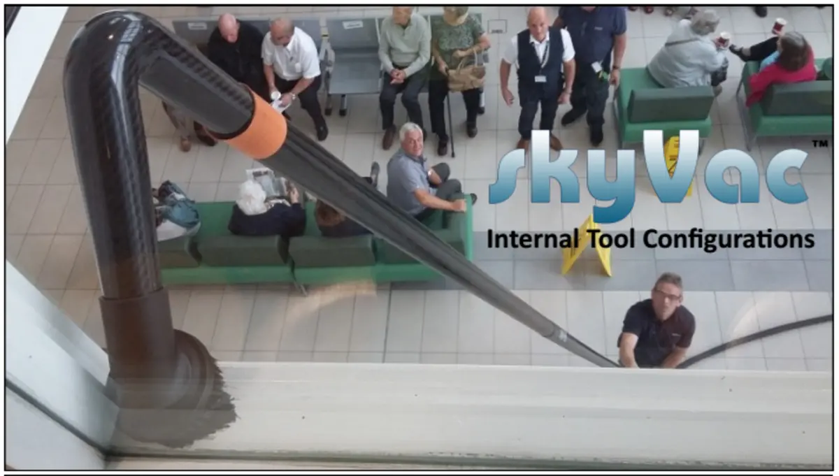 Skyvac®️ Action Photo - High Ceiling Cleaning 1