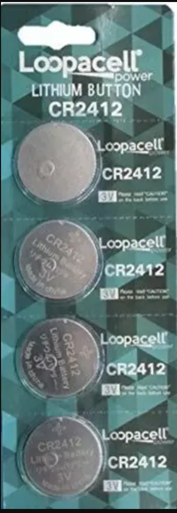 Cr2412 Cr 2412 Lithium 3V (4 Battery Pack) 1