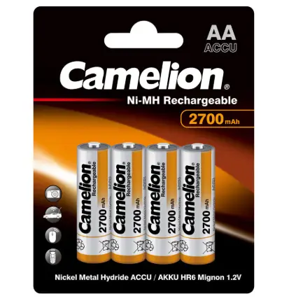Aa Camelion Aa Rechargeable Ni-Mh 2700Mah 4Pk Blister 1