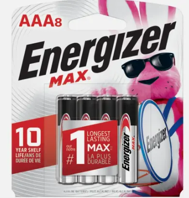 Energizer Max Aaa Batteries Alkaline -8 Pack - 1