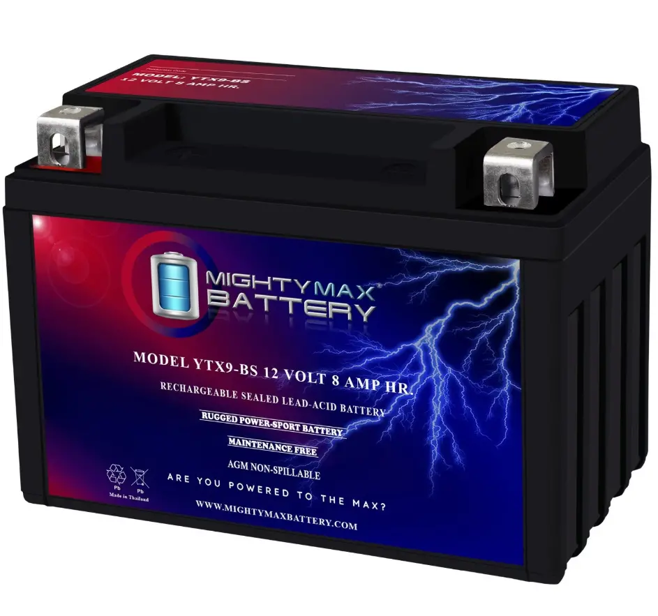 Mighty Max Ytx9-Bs Battery Replacement For Ptx9bs Predator Generator (8750 Watt) 1