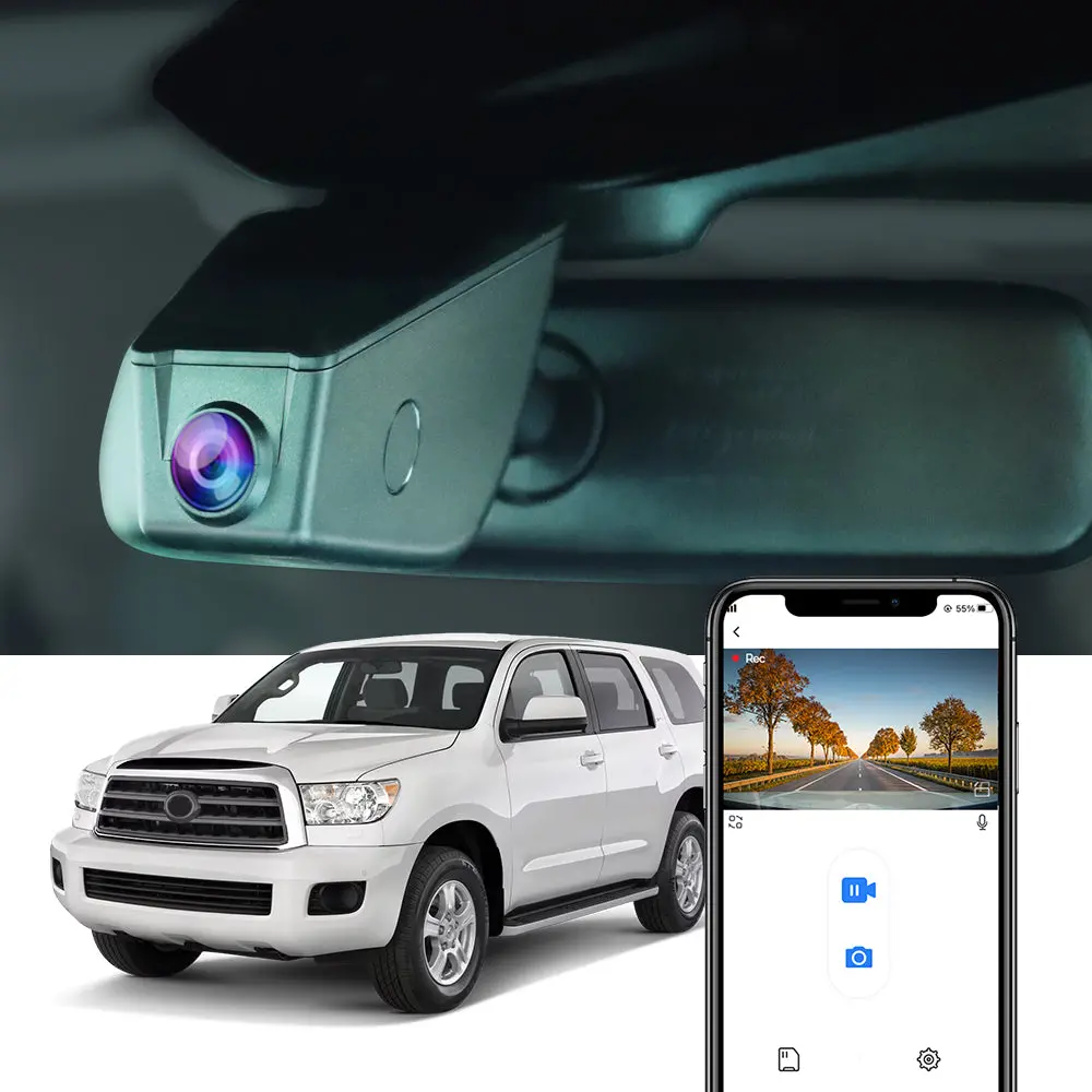 Fitcamx Dash Cam For Toyota Sequoia 2012-2017 1